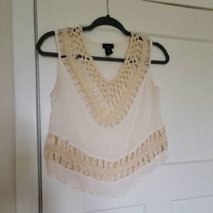 Cream Boho Top 
